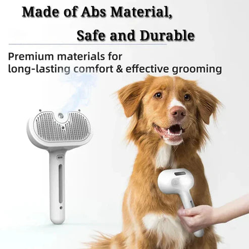 SteamPup™ Dog Brush | Steam Powered Slicker Brush for Dogs